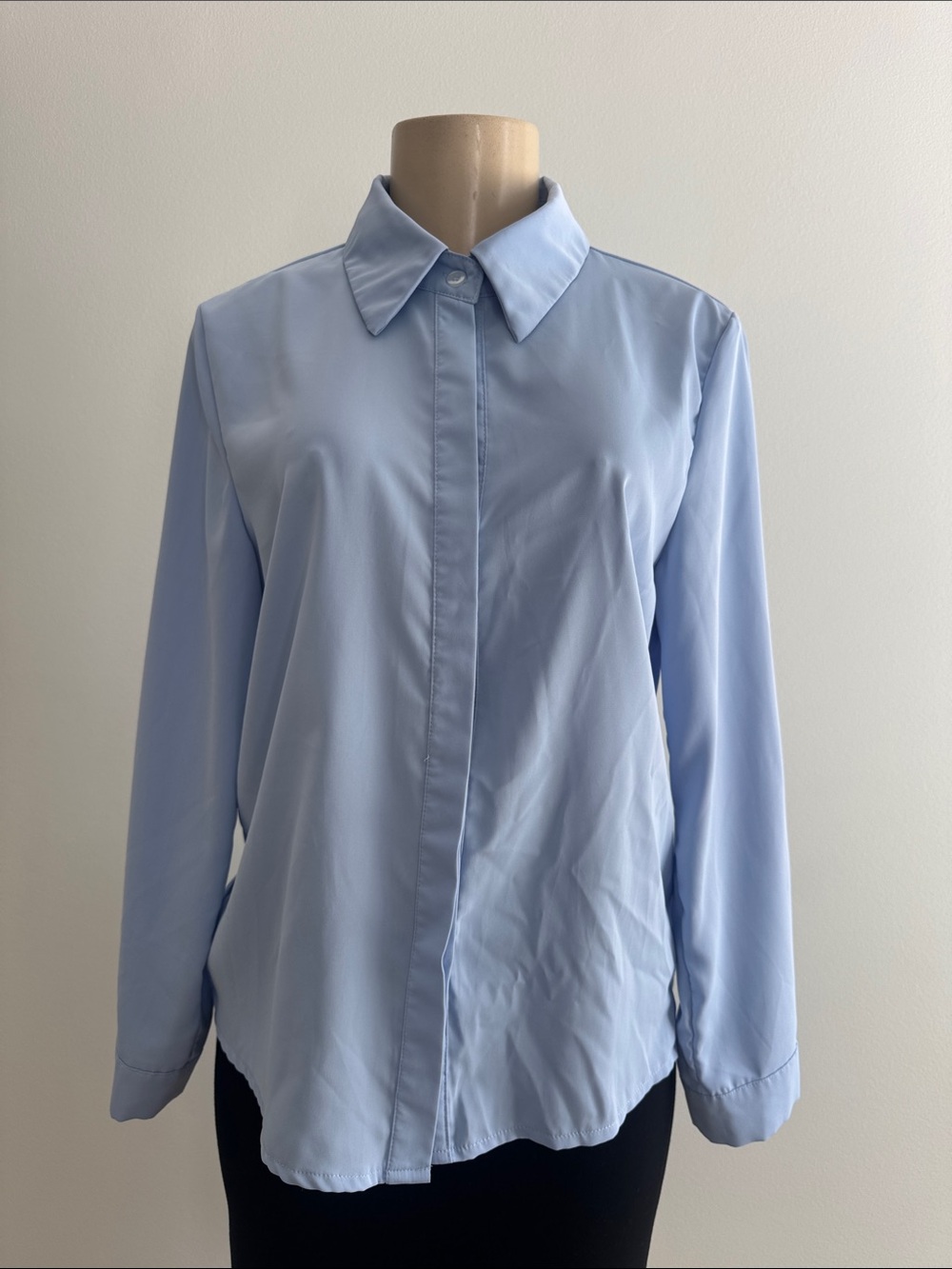 SHEIN | Light Blue Button-Up Shirt